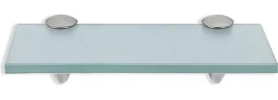 Immagine prodotto di Morsetto per vetro per montaggio a parete - Ripiano in vetro 30 x 10 cm - Lastra di vetro opaca