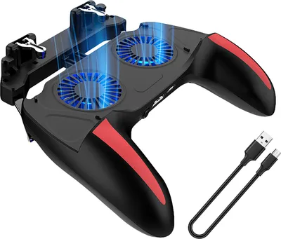 Produktbild von H10 Game Gamepad Ergonomic empfindlich ohne Verzögerung vier Finger Mobiltelefon Gaming -Auslöser Grip Griff für Android-5000 mA