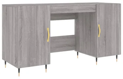 Obrázek produktu pro vidaXL Psací stůl Grey Sonoma 140x50x75 cm výrobek z odvozeného dřeva