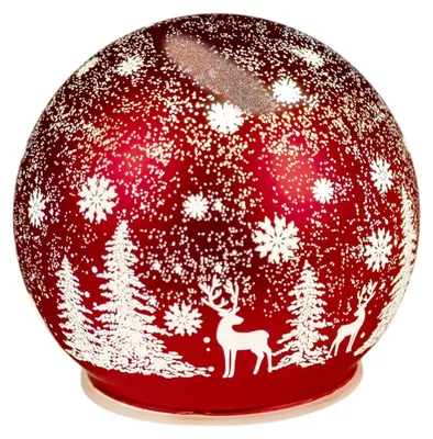Produktbild von Formano LED Deko Kugel Weihnachten 10cm Sternschnuppe Timer 6/18h Winterdeko