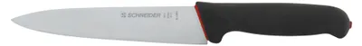 Produktbild von S-Grip Kochmesser, schmale Klinge Griff: schwarz, rot, 180 mm