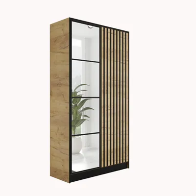 Produktbild von KIER FURNITURE EDEN v3 Kleiderschrank 104,8x205x39cm, 2 Türen, Craft Eiche