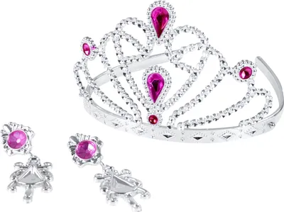 Produktbild von RAPPA Prinzessin Krone mit Ohrringen - rosa