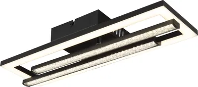 Image de Plafonnier Globo Lighting en plastique noir mat, LED
