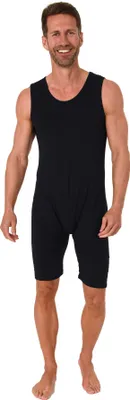 Produktbild von Pflegebody Ärmellos UNI, kurzer Pflegeoverall ohne Ärmel - mit Beinreißverschluss  ; navy , XXL