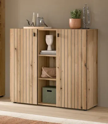 Produktbild von Schuhkommode >Station< in Evoke Oak - 106x96x37cm (BxHxT)
