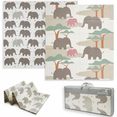 Obrázek produktu pro Oboustranná pěnová podložka pro děti Severno Kids Savanna 180x200 cm