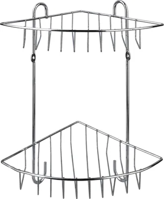 Zdjęcie produktu dla Carl Silver Półka Łazienkowa2 Półki 22X16X28,5 Cm