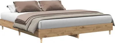 Obrázek produktu pro vidaXL Rám postele bez matrace Artisan dub 160x200cm materiál na bázi dřeva