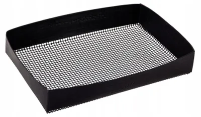 Produktbild von BBQ Grillkorb aus Fiberglas mit PTFE Antihaft, schwarz, 18x28 cm, bis 260°C, 1 Stk.