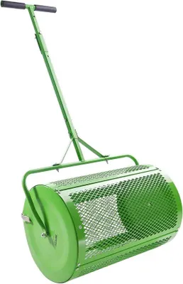 Produktbild von 60cm Kompoststreuer für Rasen, stahl, grün, höhenverstellbar
