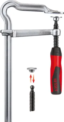 Produktbild von Ganzstahlschraubzwinge OMEGA Spann-W.600mm A.120mm 2-K-Griff BESSEY