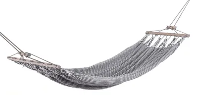 Obrázok produktu pre Chico Single Hammock odolný voči poveternostným vplyvom \Salt Pepper\" biela čierna Hammock"