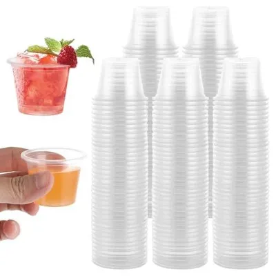 Zdjęcie produktu dla Kieliszki do wódki plastikowe 40ML zestaw 500 sztuk na imprezy