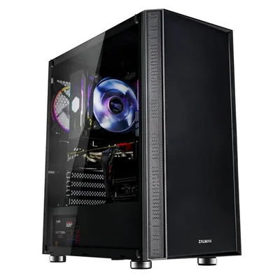 Zdjęcie produktu dla Zalman R2 BLACK, Midi Tower, PC, Czarny, ATX, EATX, micro ATX, Mini-ITX, Plastik, Stal, Szkło hartowane, Niebieski, Zielony, Czerwony