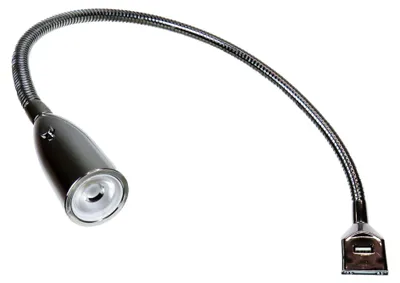 Image de kalb | Lampe LED flexible avec fonction de recharge USB chromée, lot de 1 chrome