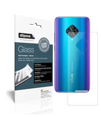 Produktbild von 1x Schutzfolie für Vivo Y51 (2020) Rückseite matt - Anti-Shock 9H Folie dipos Glass Kunststoffglas