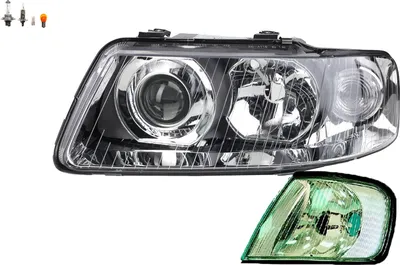 Imagen del producto de Johns, faro compatible con Audi A3 8L, modelo del 09/00 al 05/03. Faro izquierdo, incluyendo intermitente