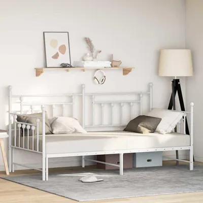Obrázek produktu pro Maison Exclusive - Rám denního lůžka, bílý, 100 x 190 cm, ocel