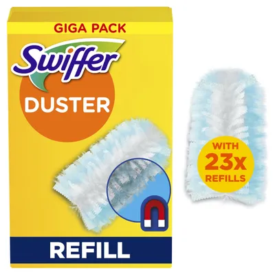 Produktbild von Swiffer Duster Staubwedel Nachfüllpackung, 23 Einheiten, fängt Staub, Schmutz, Haare und Allergene, auch in schwierigen Ecken, schnell und effizient,