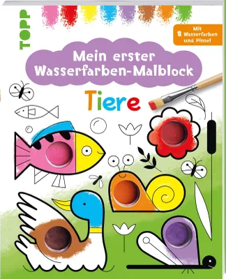 Produktbild von Mein erster Wasserfarben-Malblock - Tiere