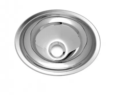 Immagine prodotto di Lavabo ovale in acciaio inox, 340 mm