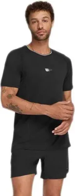 Obrázok produktu pre Wilson Series Seamless Crew 2.0 tričko s krátkym rukávom Black L Man Black L
