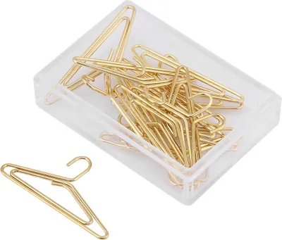 Produktbild von Einfache und großzügige Papierclips, Binderclip, spezielle Kleiderbügel -Form -Lesezeichen -Büroschule DIY für Zuhause