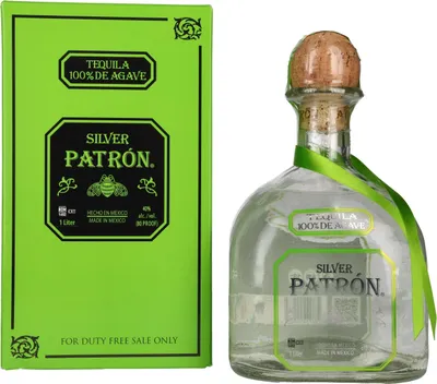 Image de Patrón Tequila Silver 40% Vol. 1l en boîte cadeau