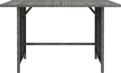 Produktbild von vidaXL Garten-Esstisch Grau 110x70x65 cm Poly Rattan
