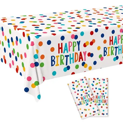 Produktbild von Tischdecke Kindergeburtstag Party 137 x 274 cm abwischbar Kunststoff