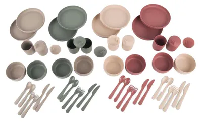 Produktbild von Dantoy Geschirrset Spielzeug BIOplastic 56-teilig nachhaltig bunt
