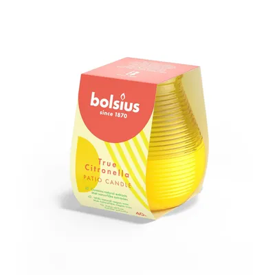 Produktbild von Bolsius Olympic True Citronella-Kerze, gelb