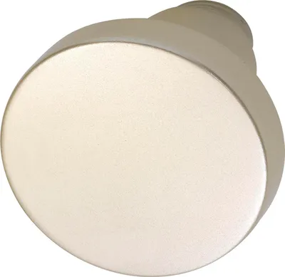 Produktbild von Grundmann Knopfdrückerlochteil (Türknauf) flachform ø 45 mm, Alu neusilber