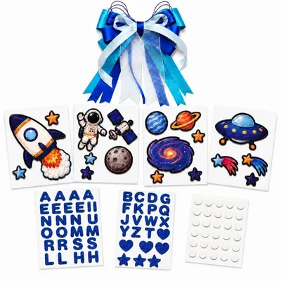 Produktbild von Schultüten Deko Set Weltraum Blau 70/85 cm