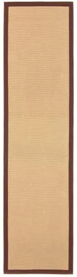 Image de carpetfine Tapis de couloir effet sisal 60x180 cm Marron