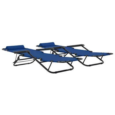 Produktbild von VidaXL 44342, Lounge, Polyester, Blau, 120 kg, 610 mm, 1380 mm
