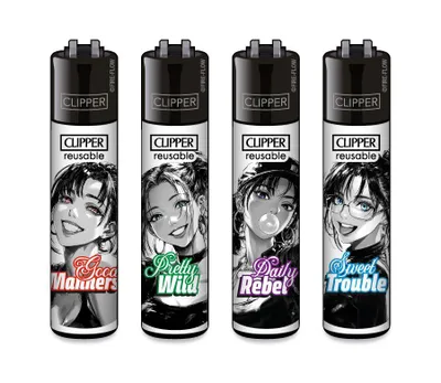 Produktbild von Clipper Feuerzeug 4er Set FFX Good Manners
