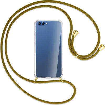 Produktbild von Handykette Backcover-Schutzhülle mit Band (Metall goldfarben) für Honor 10 - khaki