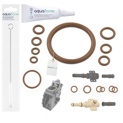 Image de Kit de joints Sillar pour Philips Saeco + graisse silicone 5 g + brosse de nettoyage pour machine à café