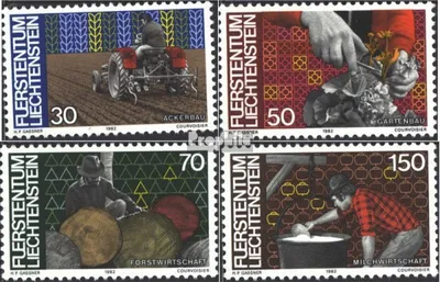 Produktbild von Briefmarken Liechtenstein 1982 Mi 802-805 (kompl.Ausg.) postfrisch Mensch und Arbeit