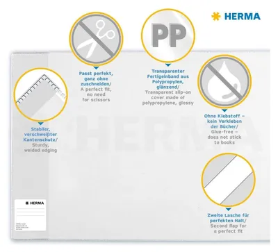 Obrázok produktu pre Herma HERMÄX chránič na knihy BASIC 270x540 mm