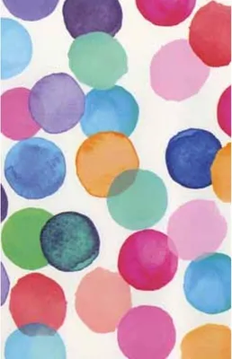 Produktbild von Klebefolie - Möbelfolie Julia bunte Punkte DOTS - 0,45 m x 15 m Dekorfolie