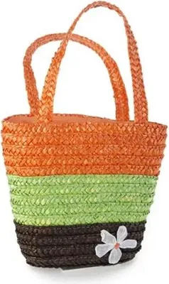 Produktbild von Einkaufstasche braun/grün/orange, für Kinder - Kindertasche