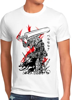 Produktbild von BaumwolleCloud Mighty Swordsman Herren T-Shirt anime manga berserk cosplay