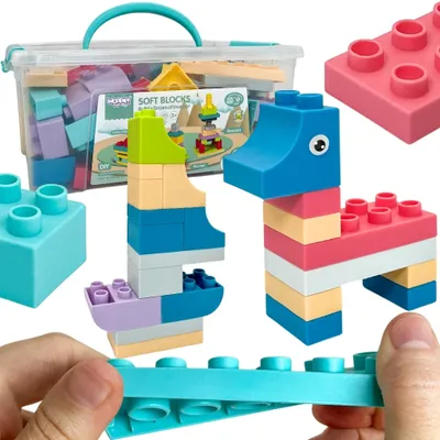 Obrázek produktu pro WOOPIE Kostičky Soft Blocks Sada 99 Prvků v Krabici