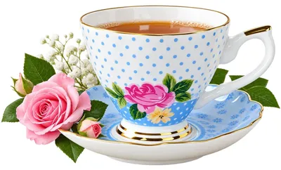 Zdjęcie produktu dla Elegancka filiżanka 1 szt cienka porcelana 220ml niebieska 8el złoty rant