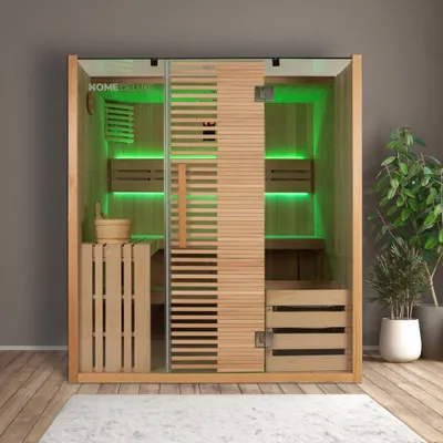 Obrázok produktu pre Fínska sauna Home Deluxe 49333 Omaha 200 x 180 x 150 cm 7,5 kW
