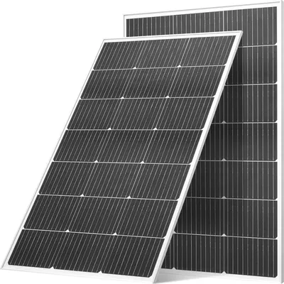 Obrázek produktu pro VEVOR monokrystalické solární moduly, 100 W 2-pack, PV modul s výstupním výkonem MC4 a hliníkovým rámem, solární panel IP65 vodotěsný, off-grid balkonová elektrárna pro auto, loď, obytný vůz, plochá střecha