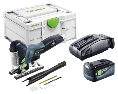 Produktbild von Festool PSC 420 EB-Basic Akku Pendelstichsäge 18 V 120 mm Brushless + 1x Akku 5,0 Ah + Schnellladegerät + Systainer
